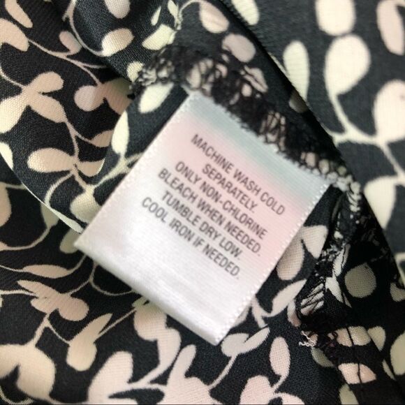 Covington petite floral button up blouse shirt top - Picture 8 of 12